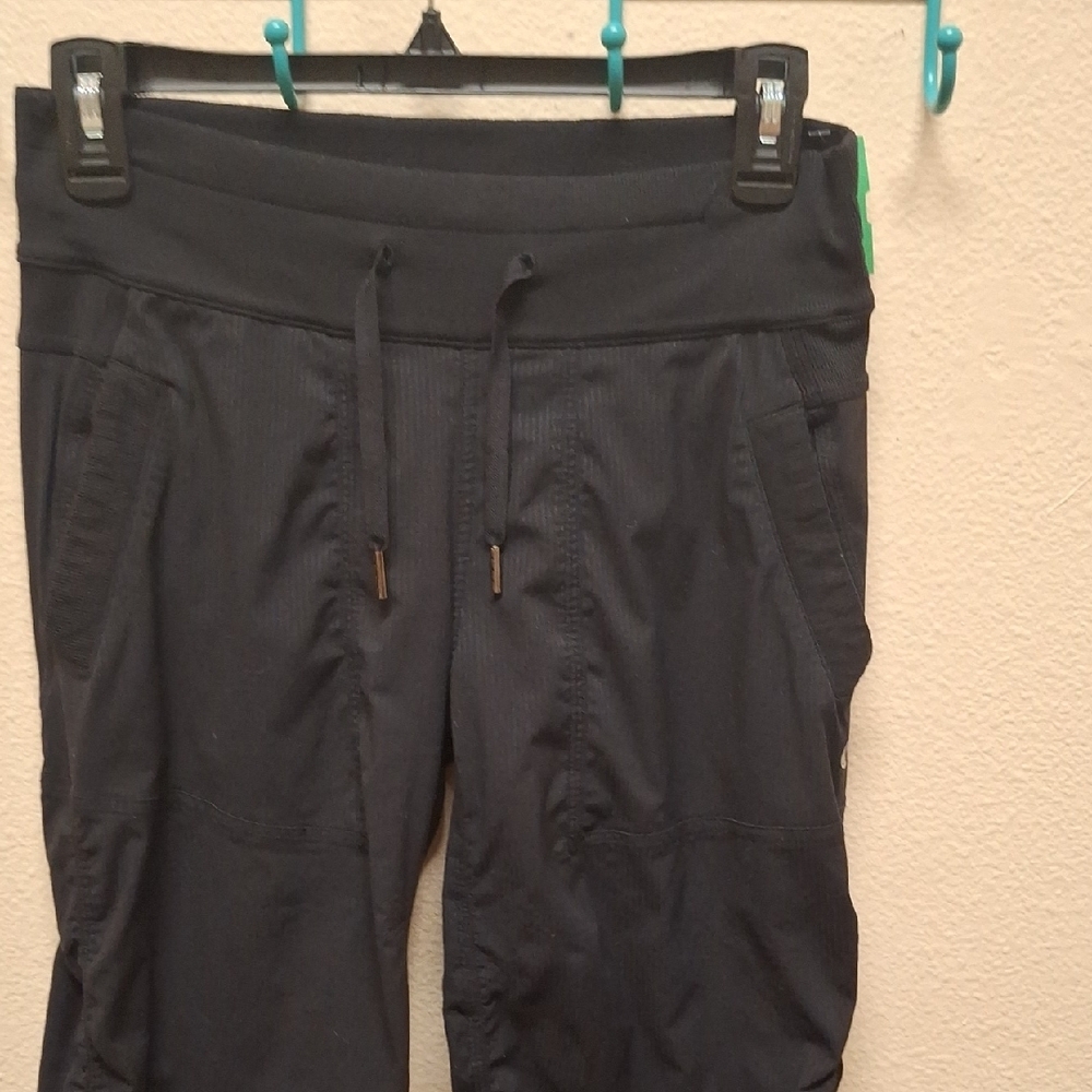 Athleta Black Track Crop